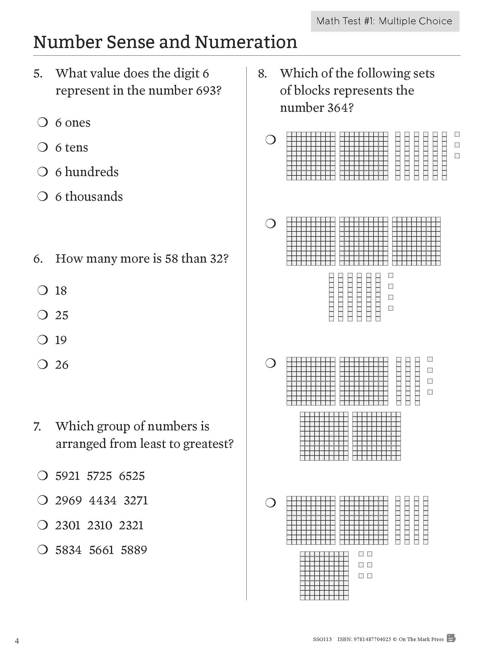 Ontario Grade 3 Math & Language Test Prep Guide