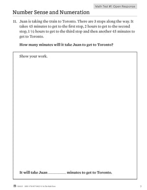 Ontario Grade 3 Math & Language Test Prep Guide