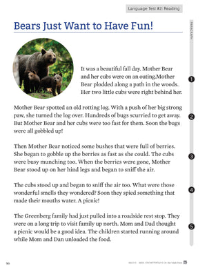 Ontario Grade 3 Math & Language Test Prep Guide