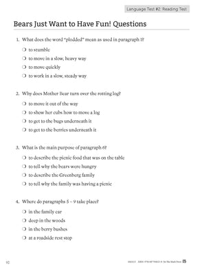 Ontario Grade 3 Math & Language Test Prep Guide