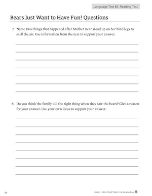 Ontario Grade 3 Math & Language Test Prep Guide