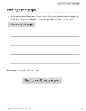 Ontario Grade 3 Math & Language Test Prep Guide