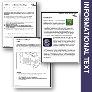 Learning About the Nehiyawak Nation Grade 1 Google Slides & Printables Distance Learning