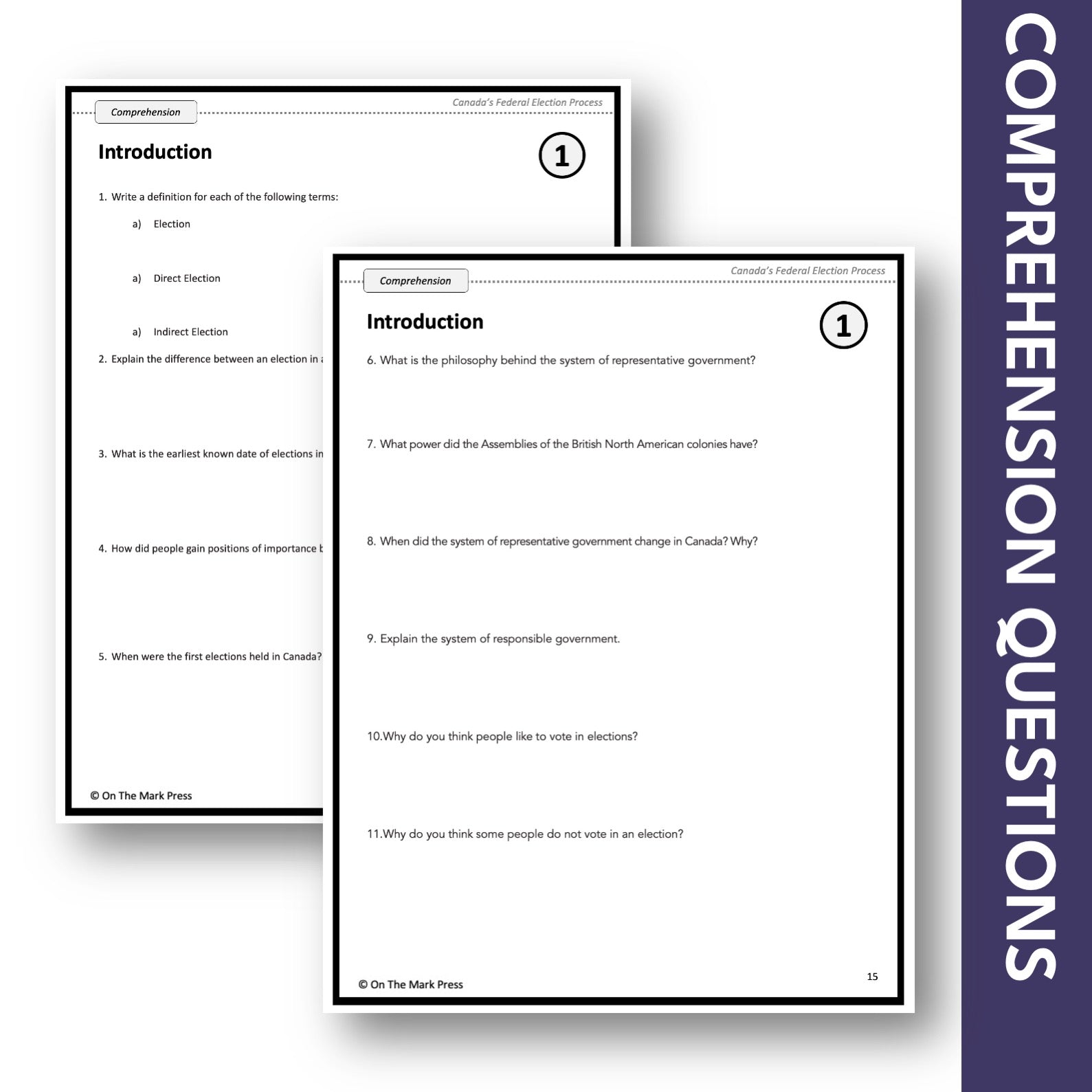 Introduction To Canadian Elections - Google Slides & Printables! Interest Level Gr. 4-8, Reading Level Gr. 7-8