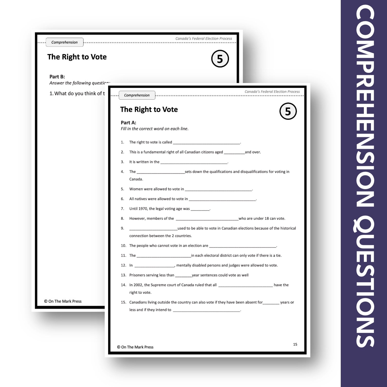 The Right to Vote Google Slides & Printables! Interest Level Gr. 4-8, Reading Level Gr. 7-8