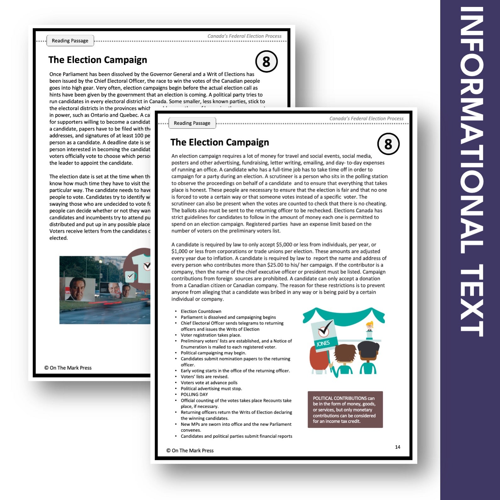 The Election Campaign Google Slides & Printables! Interest Level Gr. 4-8, Reading Level Gr. 7-8