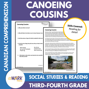 Canoeing Cousins: A CDN Social Studies/Reading Comp Google Slide Lesson Gr. 3-4
