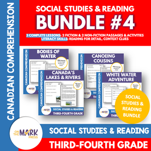 Canada's Bodies of Water, Ontario Lakes & Rivers, Reading Google Slide Bundle Gr 3-4