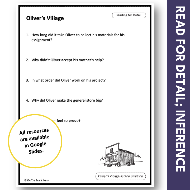 Oliver Villages: A CDN Social Studies Reading Comp. Grades 3-4 Google Slides