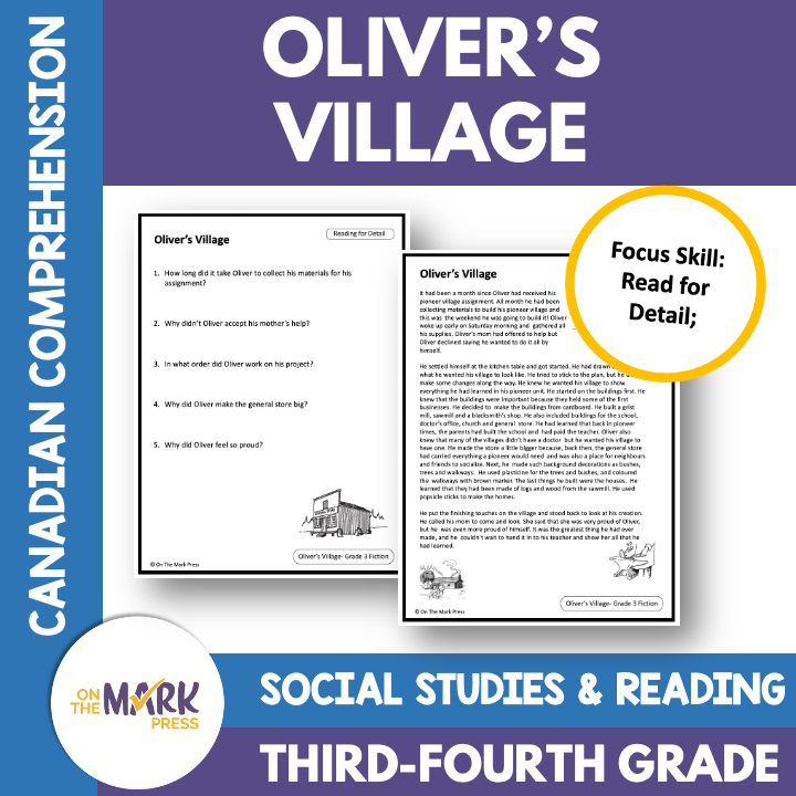 Pioneer Villages, Provincial Government & Elections. Reading Google Bundle Gr. 3-4