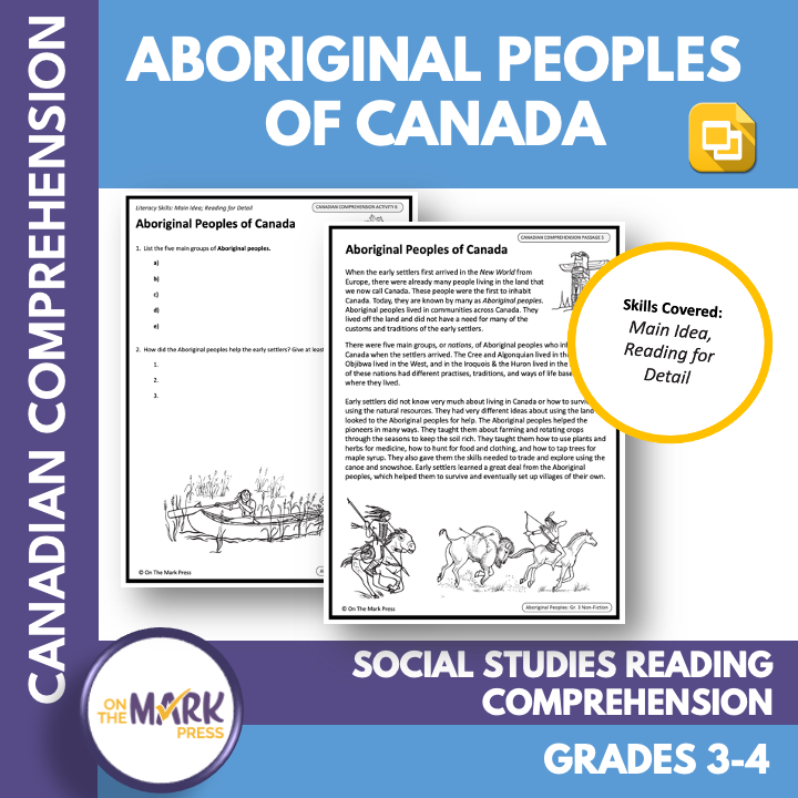 Aboriginal Peoples of Canada: A Social Studies/Reading Google Slides Gr. 3-4