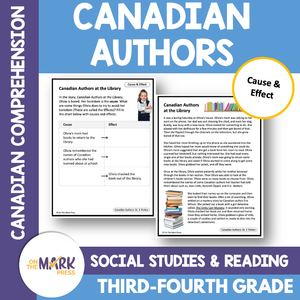 Canadian Authors at the Library: A Social Studies Reading Google Slide Lesson Gr. 3-4