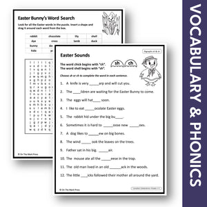 Easter, Grades 1-3 Teacher Directed Lesson & Google Slides & Printables
