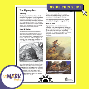 The Algonquians Grade 7 Google Slides Lesson & Printables