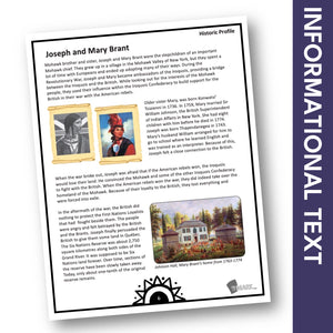 Joseph & Mary Brant Grade 7 Google Slides Lesson & Printables