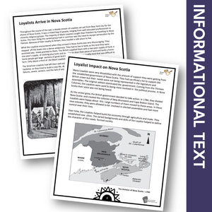Loyalists Arrive in Nova Scotia Grade 7 Google Slides Lesson & Printables