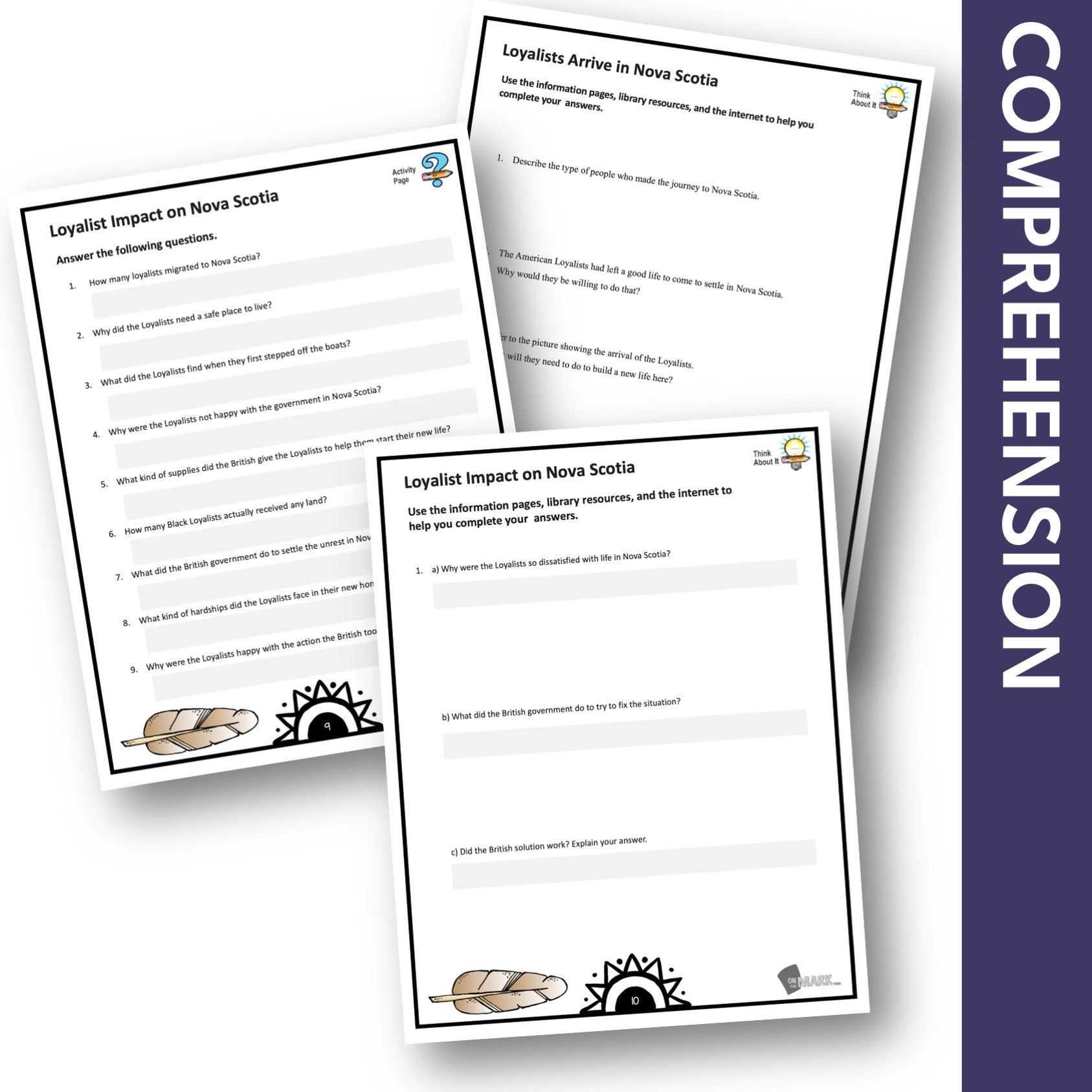 Loyalists Arrive in Nova Scotia Grade 7 Google Slides Lesson & Printables