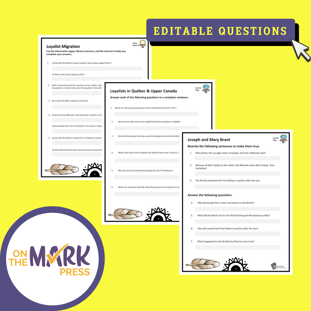 New France & Historic Events Grade 7 Google Slides Lesson & Printables Bundle!