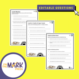 New France & Historic Events Grade 7 Google Slides Lesson & Printables Bundle!
