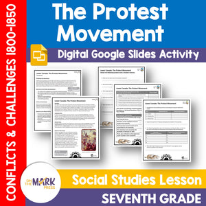 Lower Canada: The Protest Movement Grade 7 Google Slides Lesson & Printables