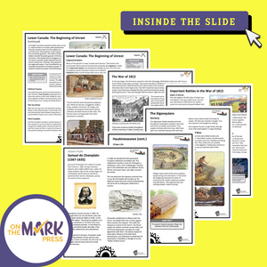 Conflict & Challenges of 1800-1850, 12 Lesson Google Slides & Printables Bundle Grade 7