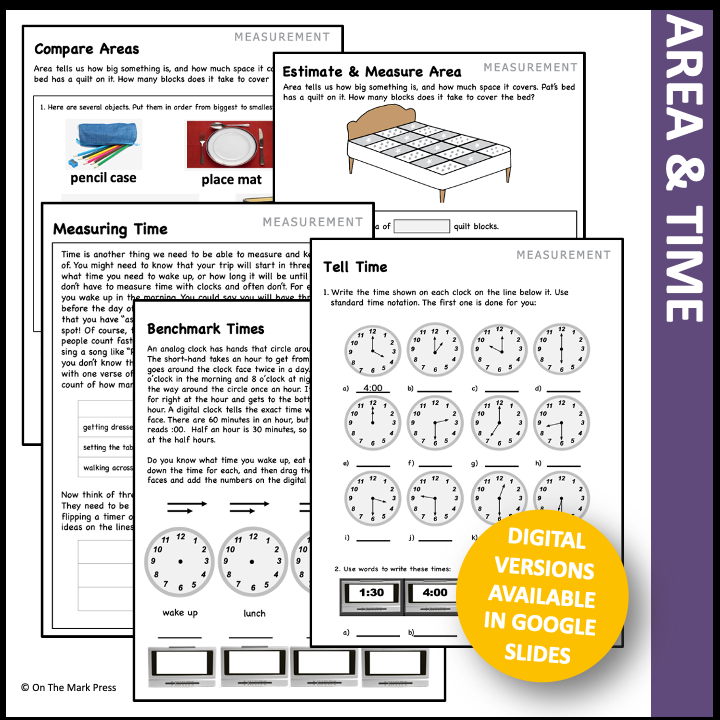 Canadian Measurement Grade 1 Google Slides & Printables