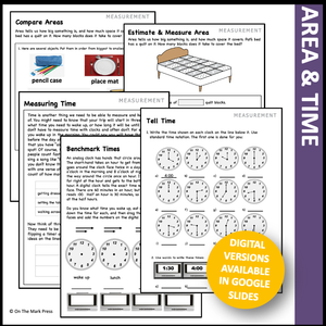 Canadian Measurement Grade 1 Google Slides & Printables