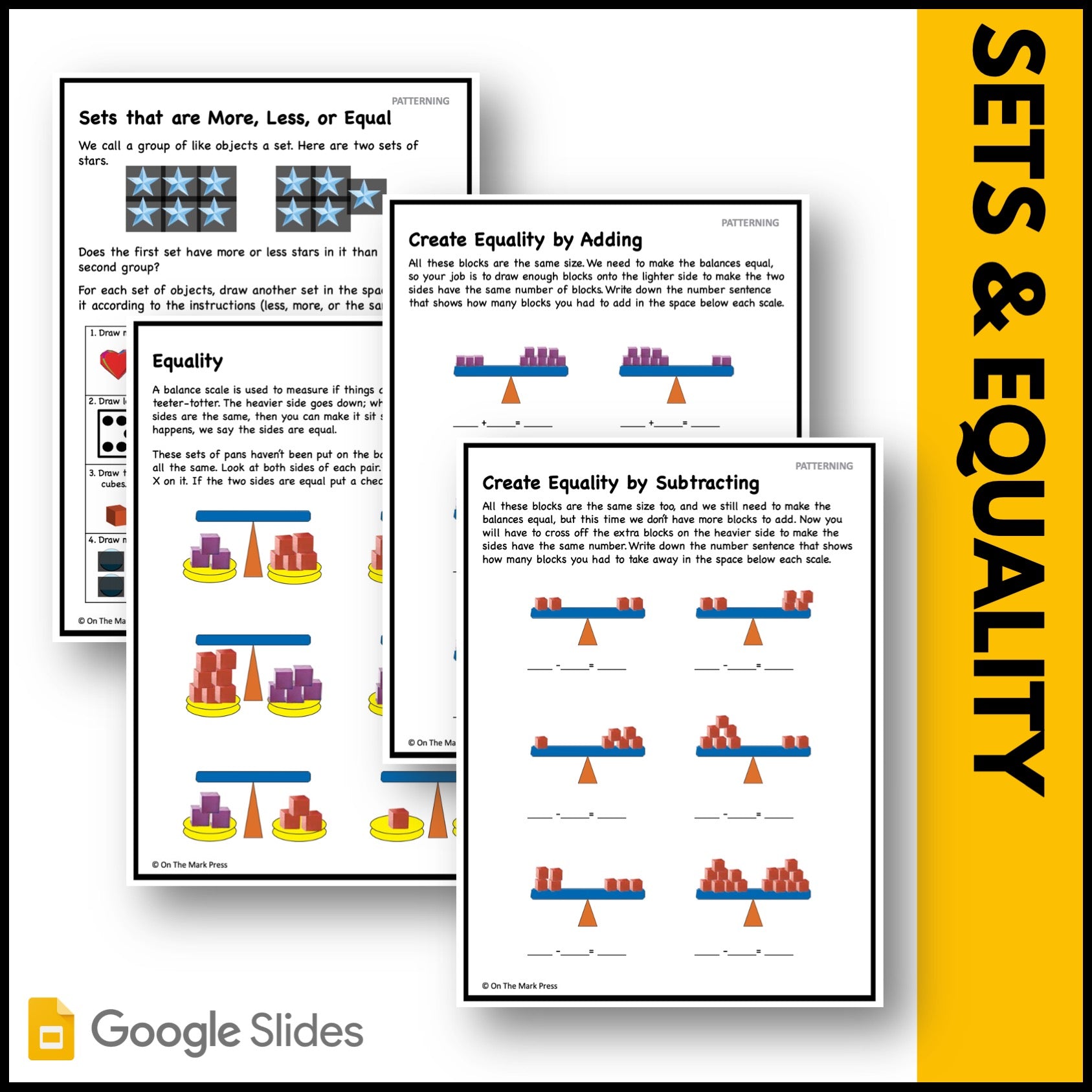 Canadian Patterning Grade 1 Google Slides & Printables