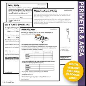 Canadian Measurement Grade 2 Google Slides & Printables