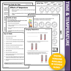 Canadian Measurement Grade 2 Google Slides & Printables
