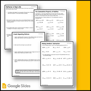 Canadian Patterning Grade 2 Google Slides & Printables