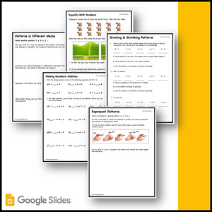 Canadian Patterning Grade 2 Google Slides & Printables