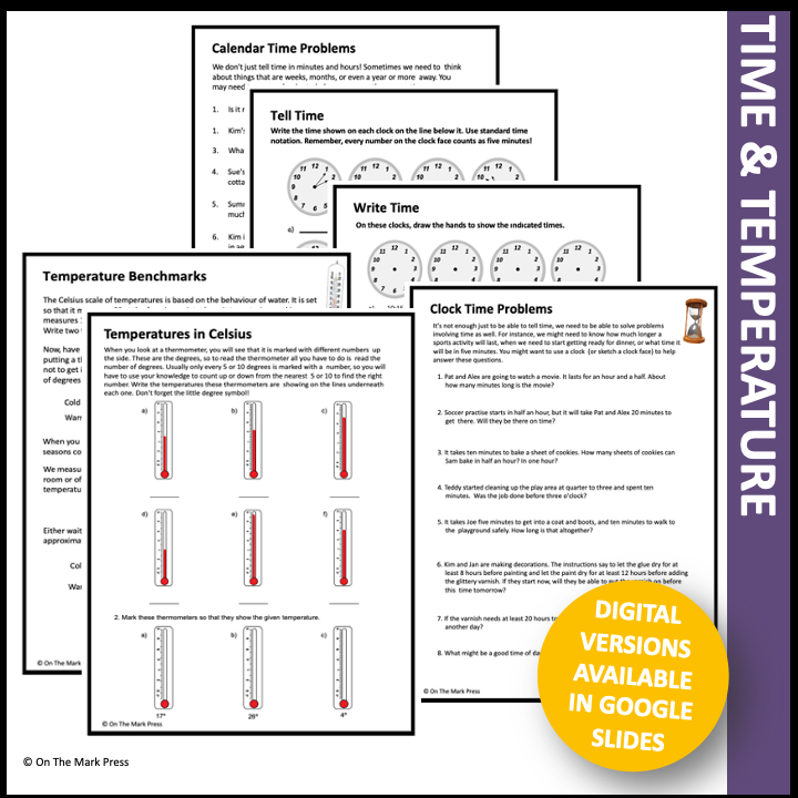 Canadian Measurement Grade 3 Google Slides & Printables