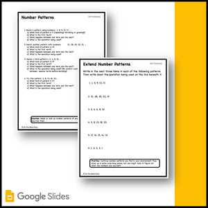 Canadian Patterning Grade 3 Google Slides & Printables