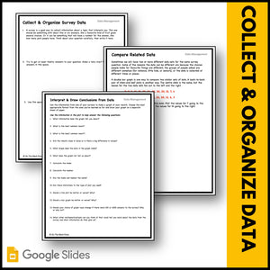 Canadian Data Management Grade 4 Google Slides & Printables