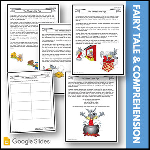 The Three Little Pigs Gr. 1-3 Google Slides & Printables