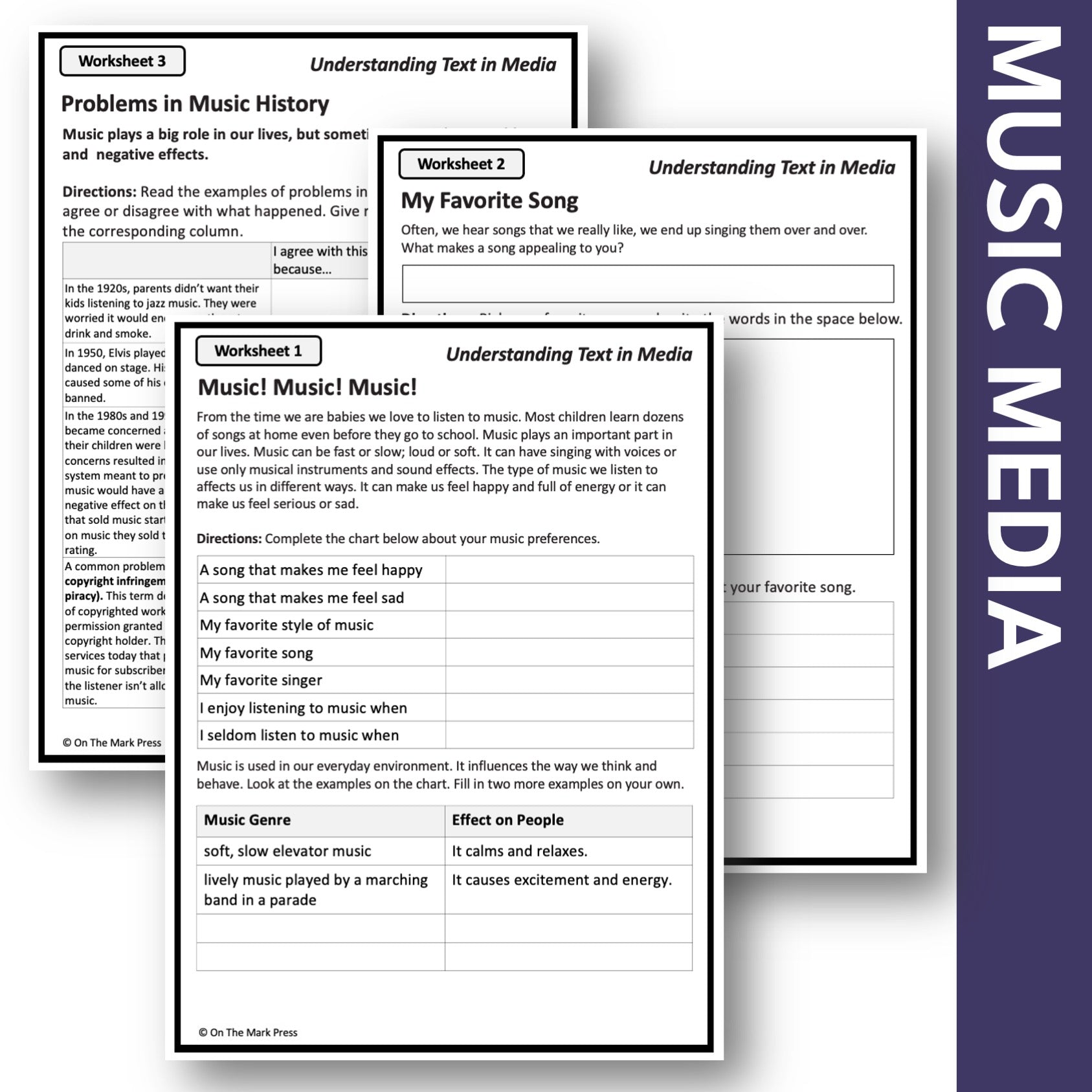 Music Media, Gr. 4-6 Google Slide & Printables Lesson for Distance Learning