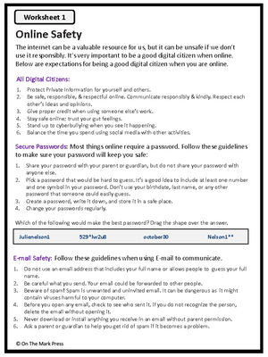 Online Security & Privacy, Gr. 4-6 Google Slides & Printables - Distance Learning