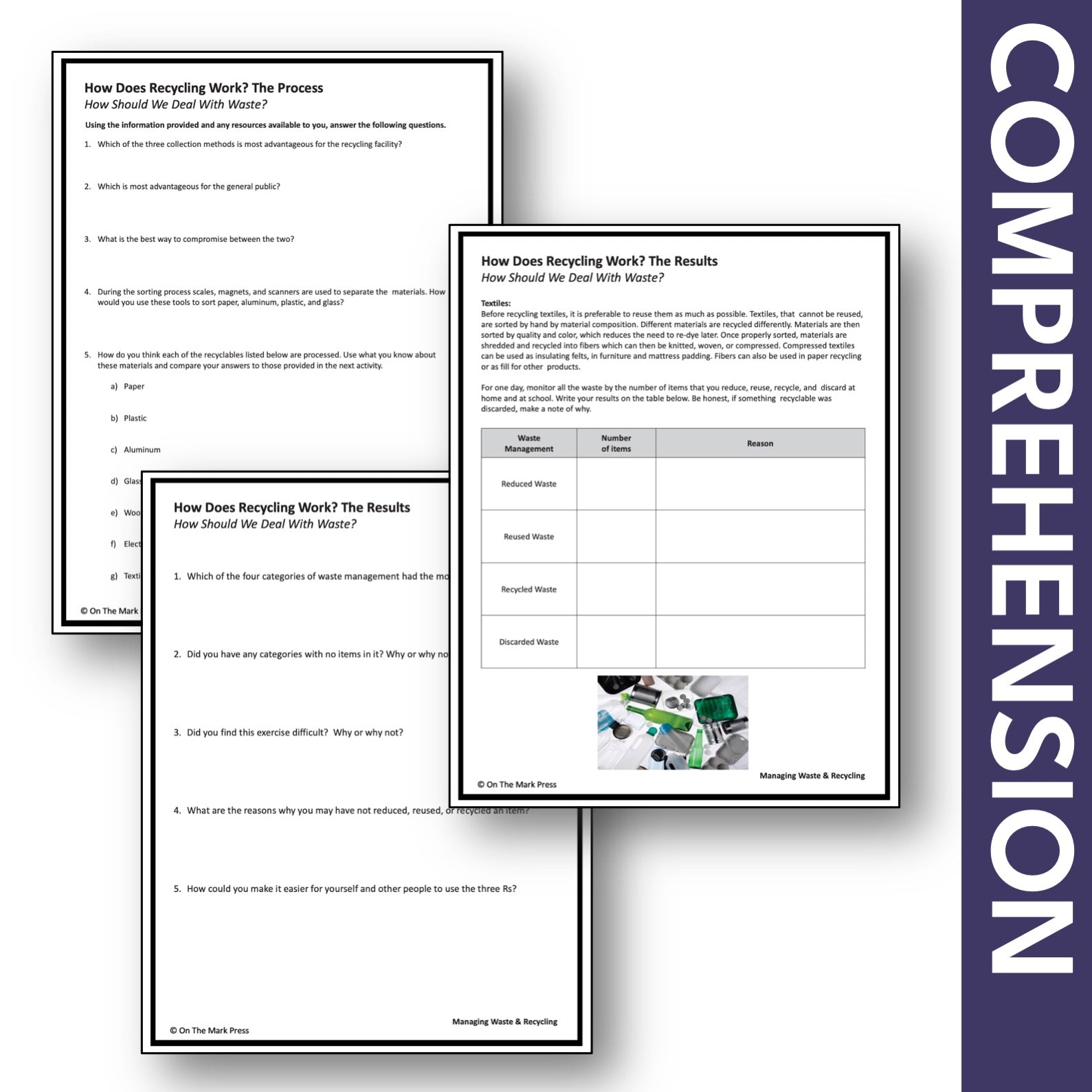 How Recycling Works Gr. 5-8 Google Slides & Printables
