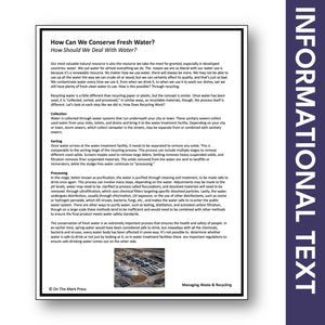 Water Conservation Gr. 6-8 Google Slides & Printables