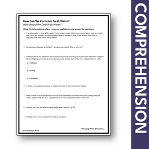 Water Conservation Gr. 6-8 Google Slides & Printables
