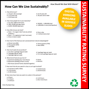 How Can We Live Sustainably? Google Slides Lesson for Distance Learning Grades 5-8