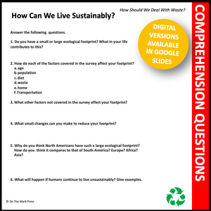 How Can We Live Sustainably? Google Slides Lesson for Distance Learning Grades 5-8