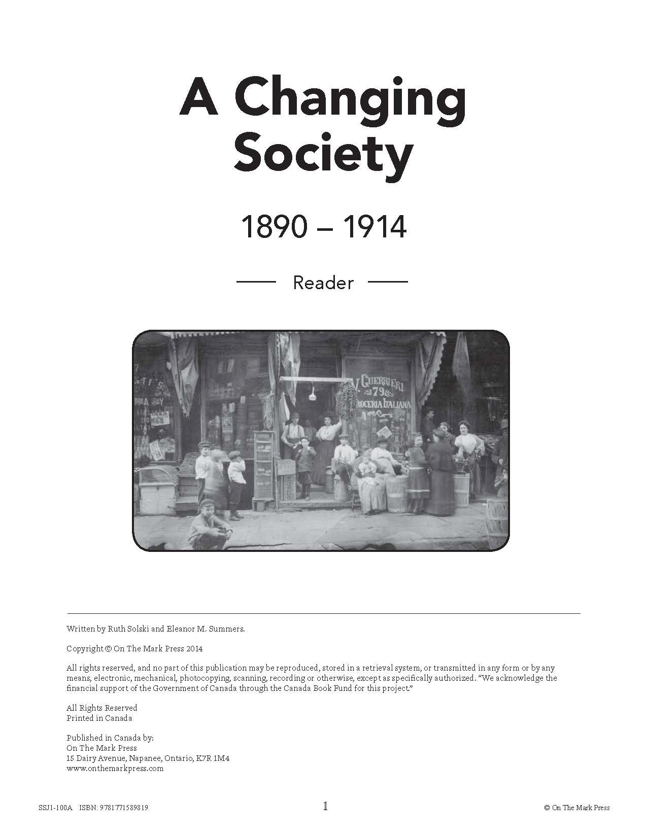 Canada: A Changing Society - 10/pk Readers