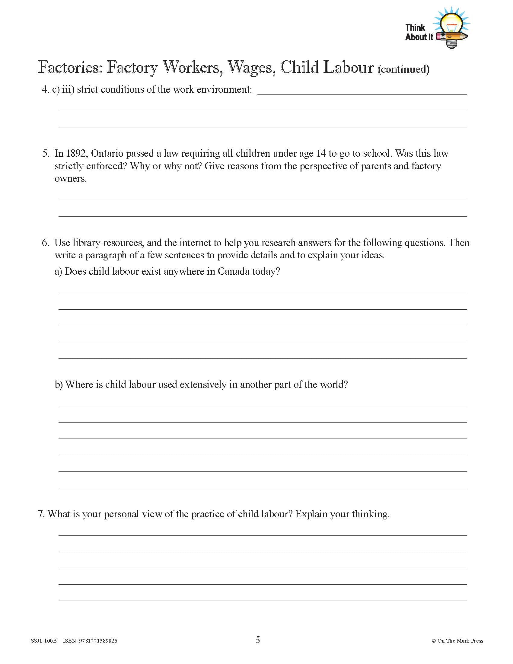 Canada: A Changing Society -10/pk Workbooks