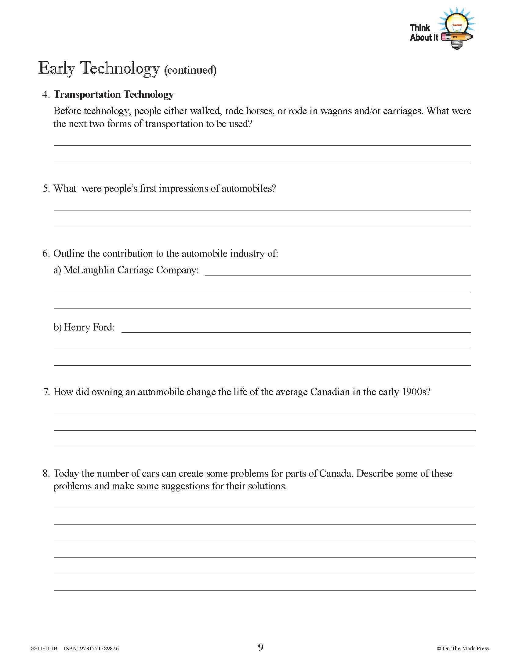 Canada: A Changing Society -10/pk Workbooks
