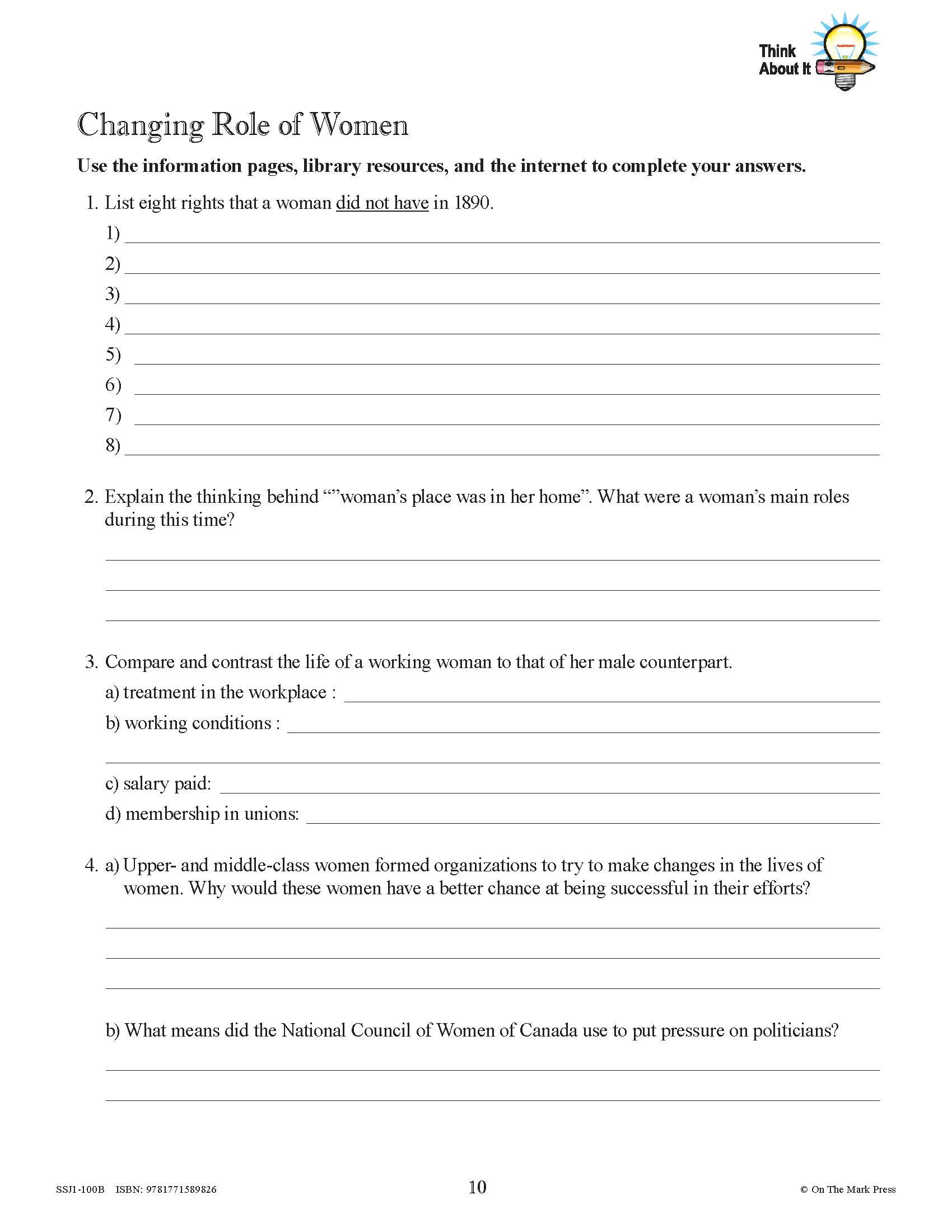 Canada: A Changing Society -10/pk Workbooks