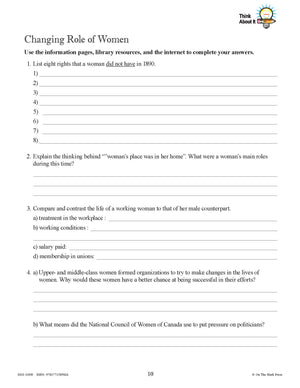 Canada: A Changing Society -10/pk Workbooks