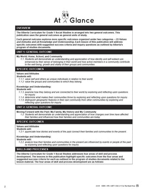 Alberta Grade 1 Social Studies: Citizenship: Belonging and Connecting