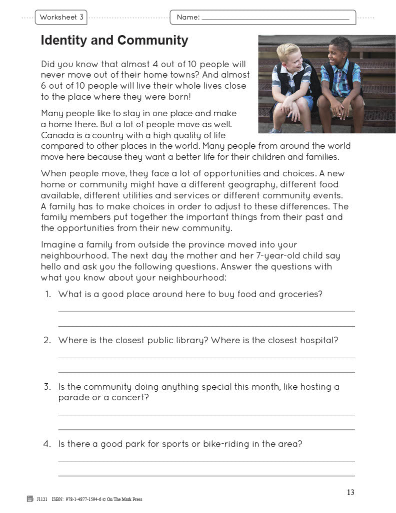Alberta Grade 3 Social Studies: Connecting with the World